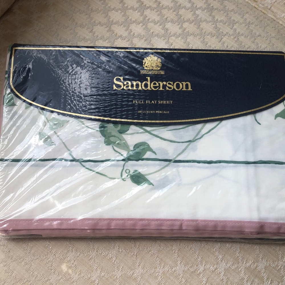 Vintage Sanderson full flat sheet